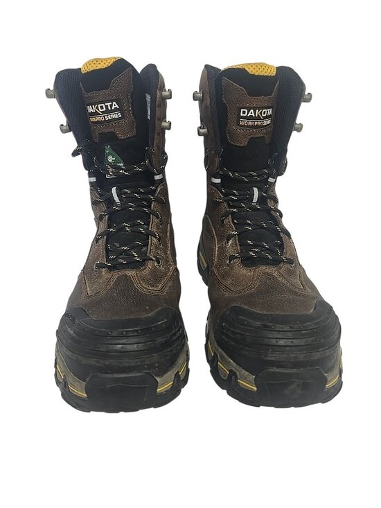 Dakota Men\'s 8\'\' 8550 Comp Toe Comp Plate Work Boots Brown Size 10.5M main image 4